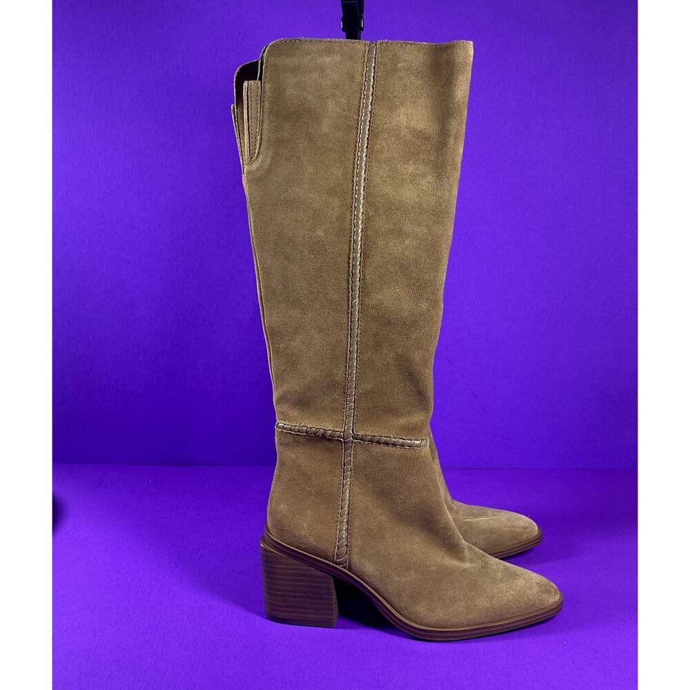 Vince Camuto Women's Brown Suede Knee High Kaleeca Boot Shoe Size 5.5
